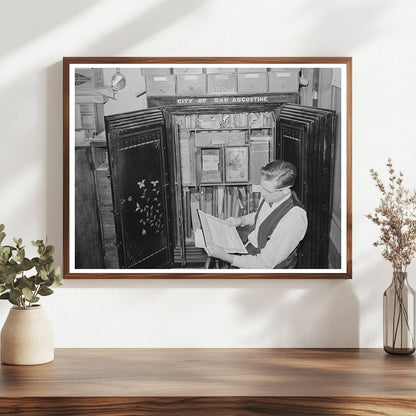 San Augustine Texas City Treasurer April 1939 Photo