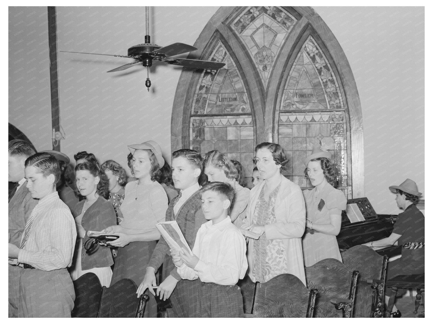 San Augustine Texas Church Choir April 1939