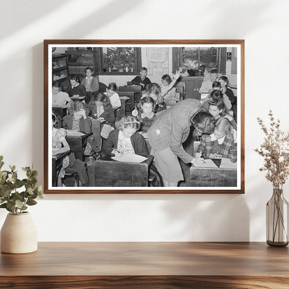 Grade School Classroom San Augustine Texas April 1939