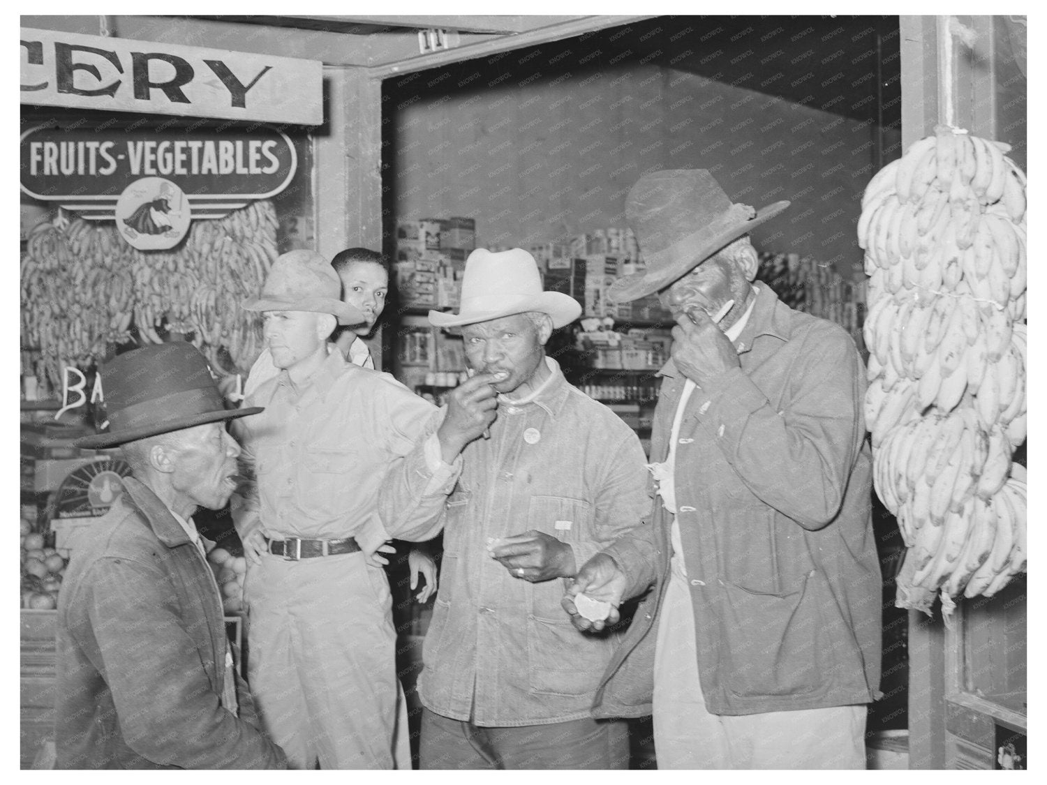 Farmers in San Augustine Texas Grocery Store 1939