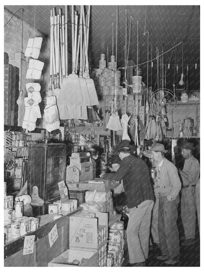 Grocery Store Scene in San Augustine Texas 1939