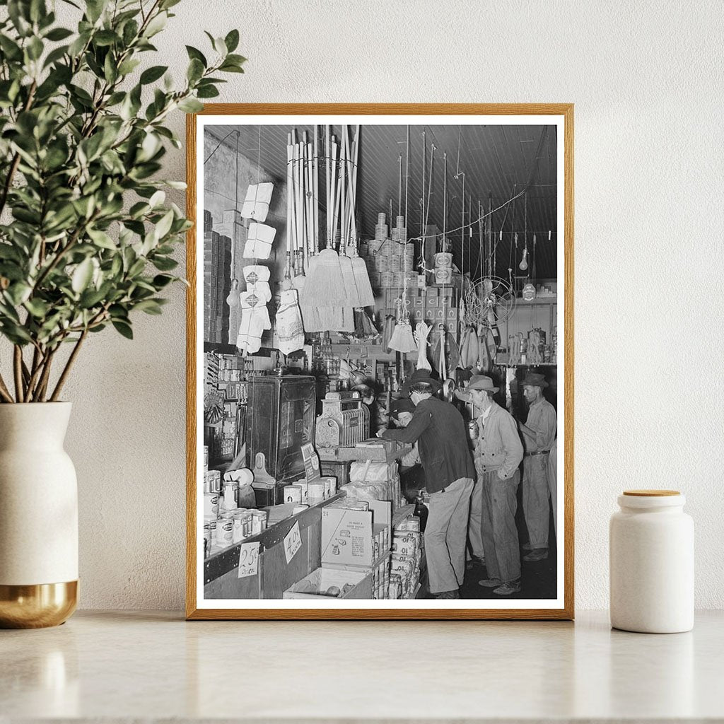 Grocery Store Scene in San Augustine Texas 1939