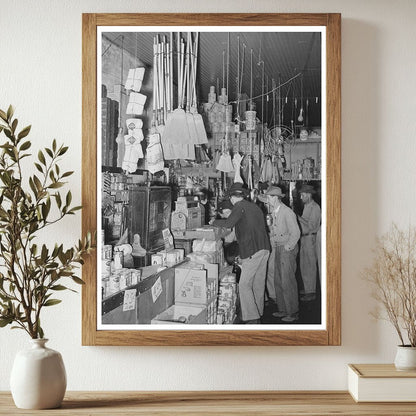 Grocery Store Scene in San Augustine Texas 1939