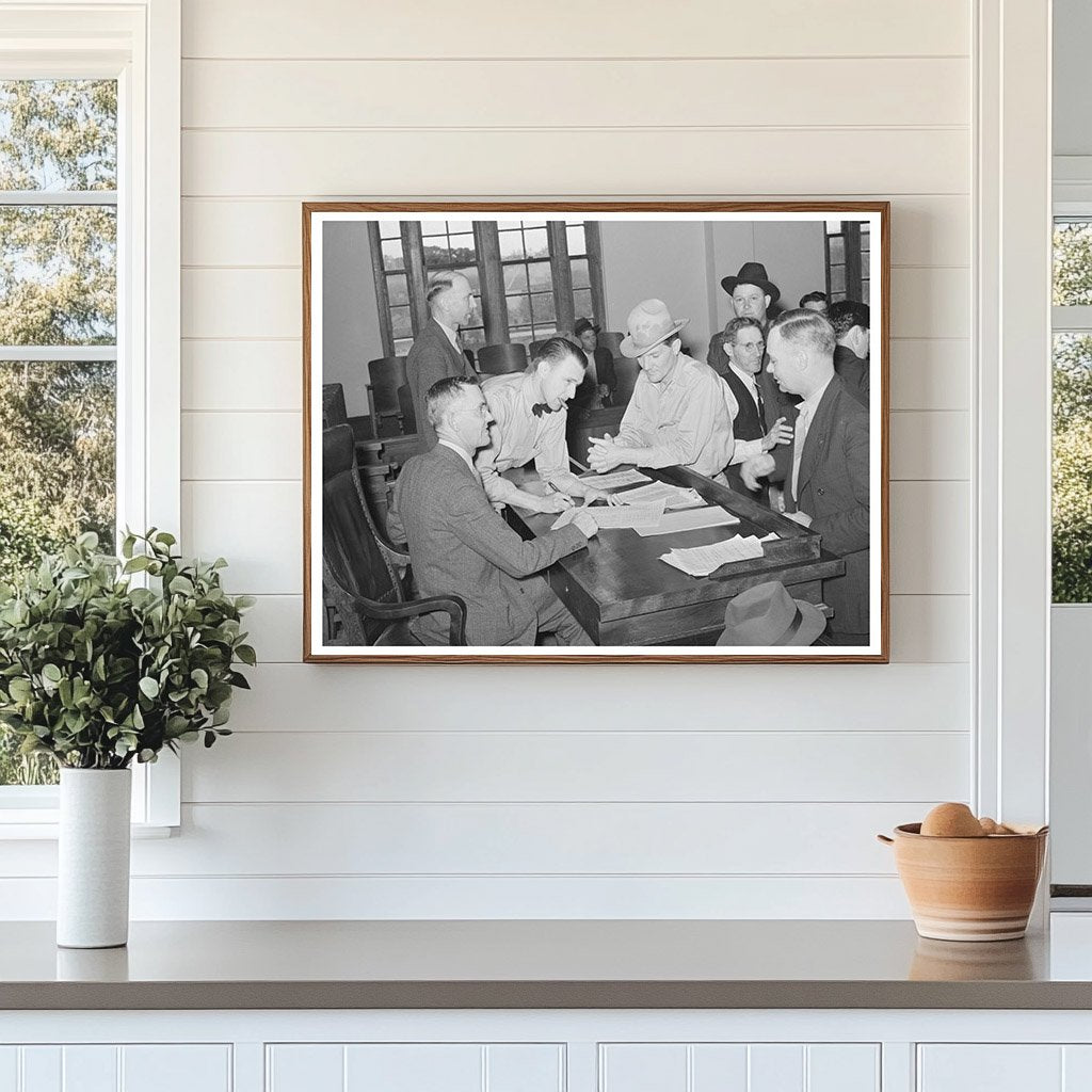 San Augustine County Judges Desk Discussion April 1939