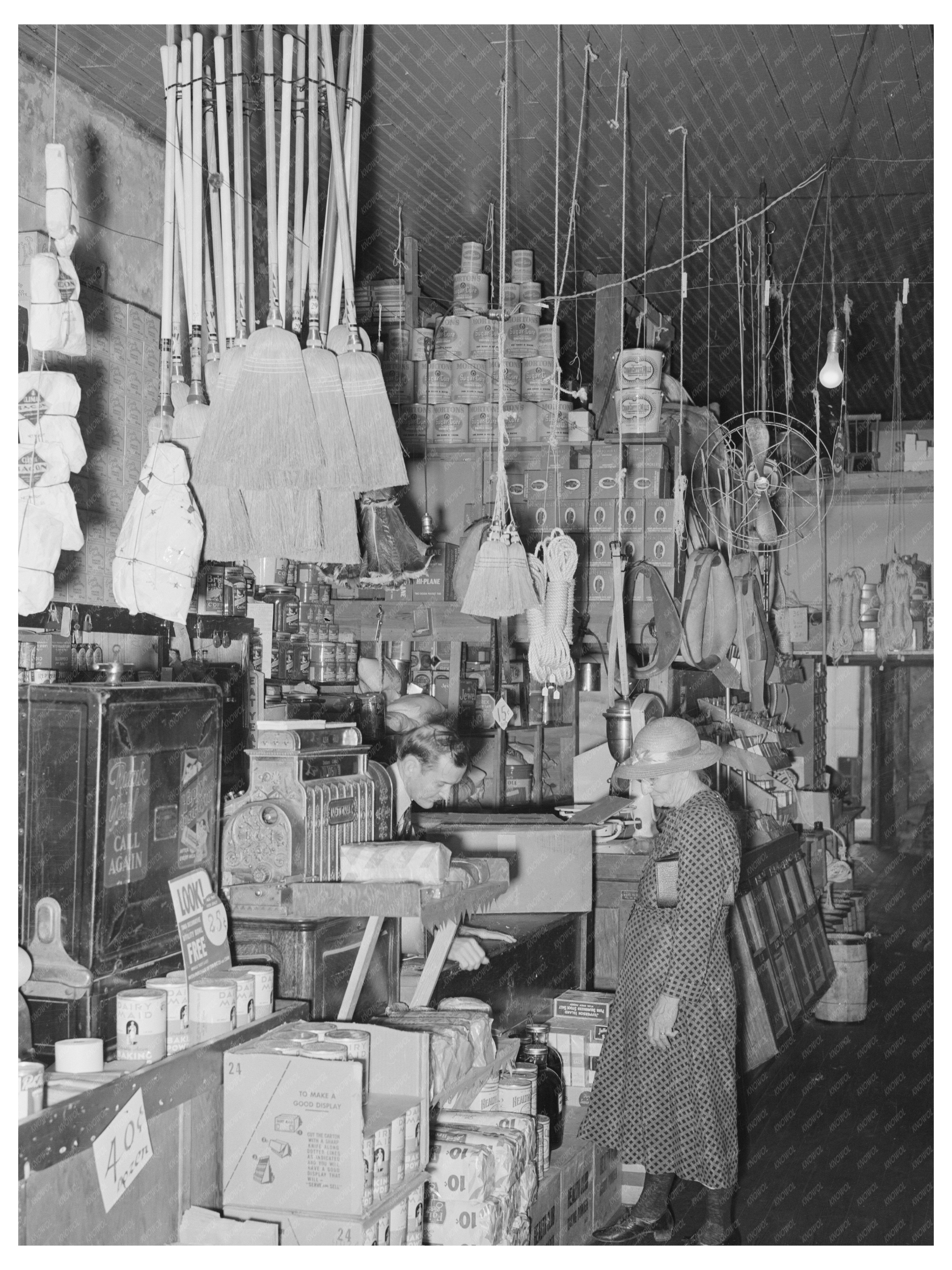 Vintage Grocery Store in San Augustine Texas 1939