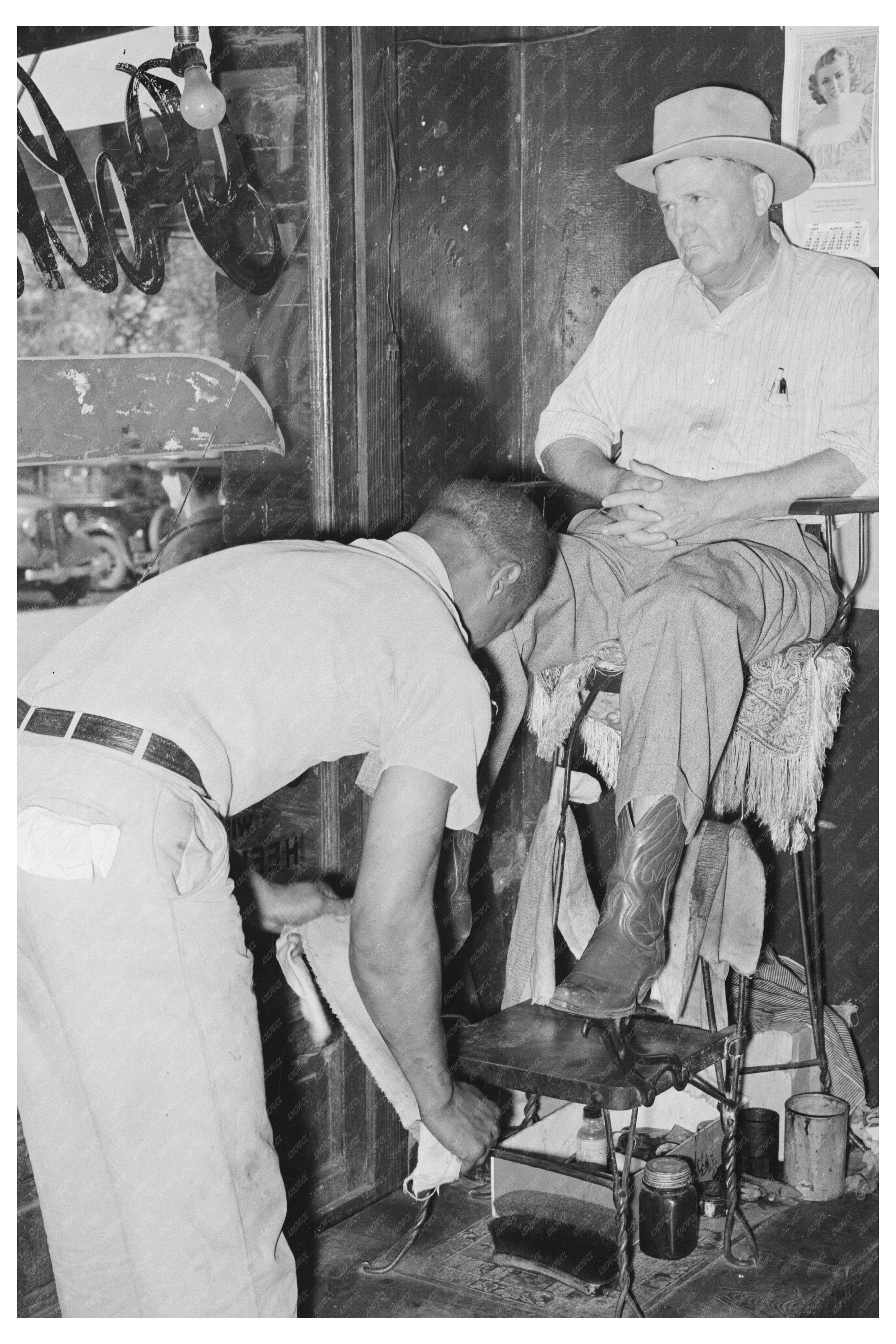 Cowboy Boots Close-Up San Augustine Texas April 1939