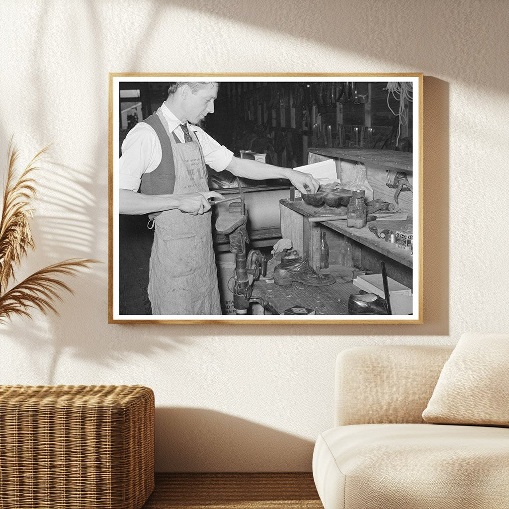 Shoe Repair Man in San Augustine Texas April 1939