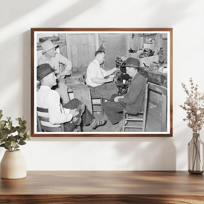 Shoe Repair Shop in San Augustine Texas April 1939