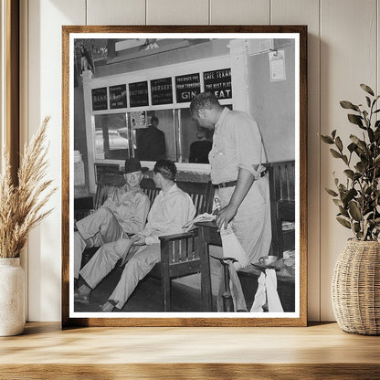 Barber Shop Scene San Augustine Texas April 1939