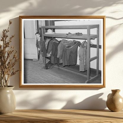 Vintage School Coat Rack San Augustine Texas 1939