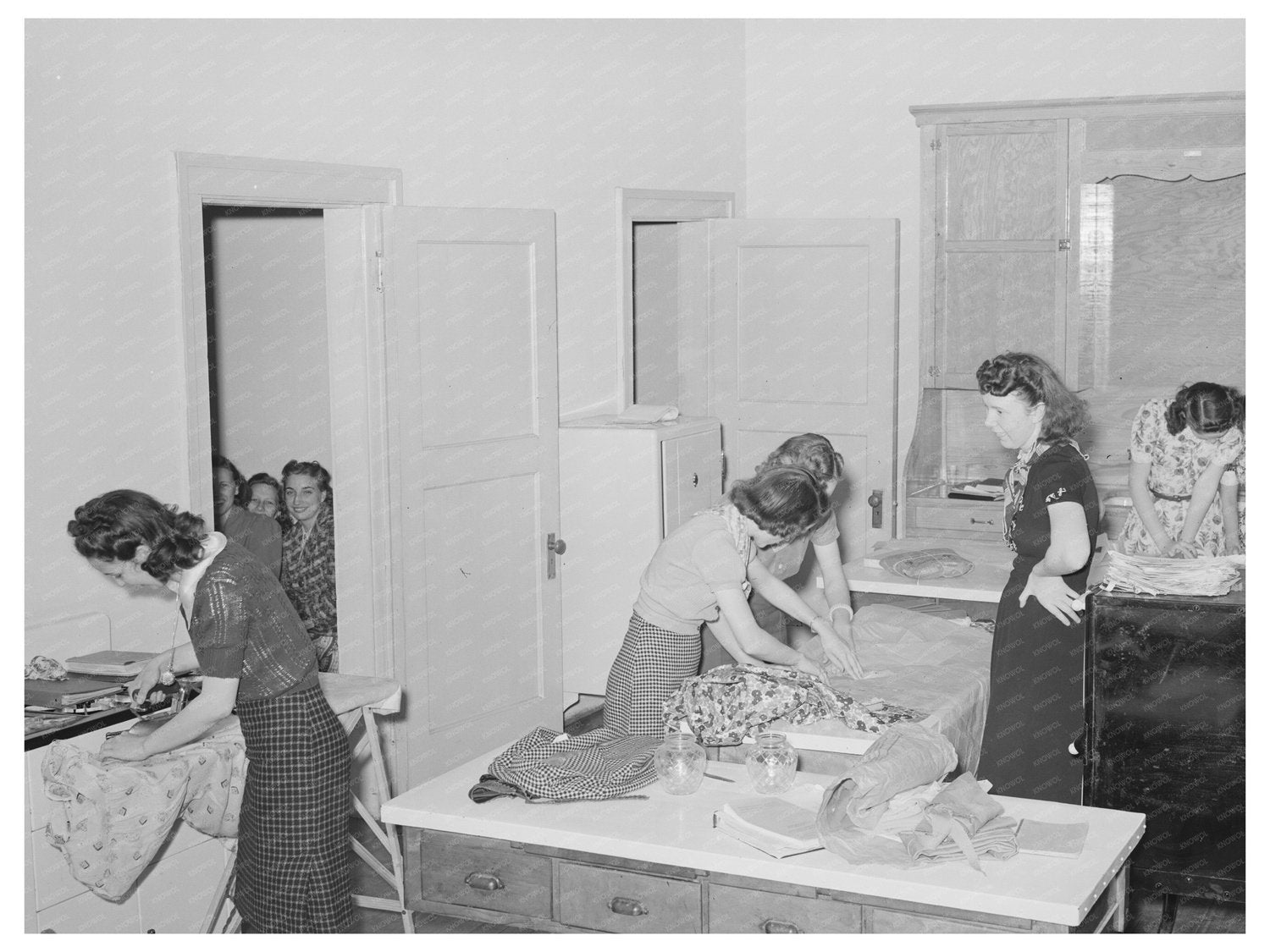 Domestic Science Class in San Augustine Texas 1939