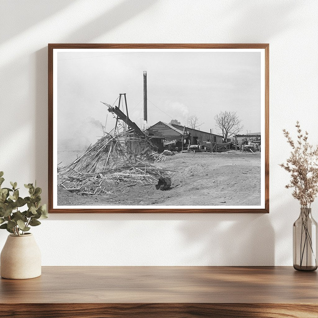 Wells Texas Sawmill and Waste Lumber Burn April 1939