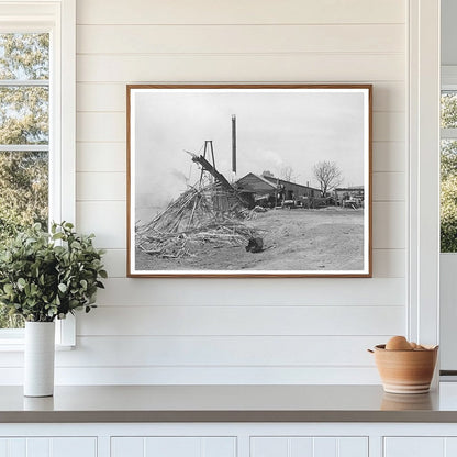 Wells Texas Sawmill and Waste Lumber Burn April 1939