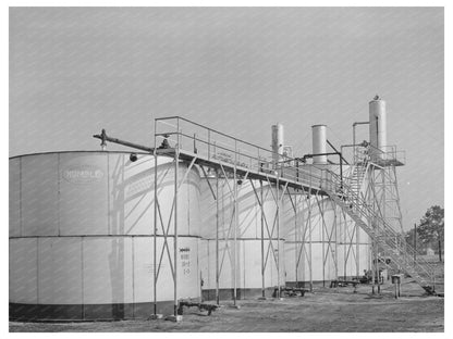 Kilgore Texas Oil Storage Tanks April 1939 Photo