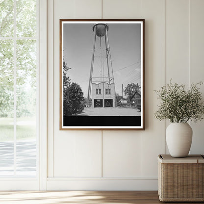 Carthage Texas Fire Station and Water Tank 1939