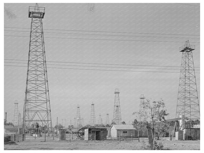 Kilgore Texas Oil Derricks Forest April 1939