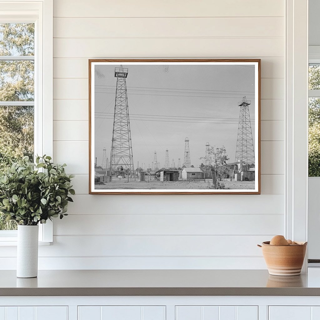 Kilgore Texas Oil Derricks Forest April 1939