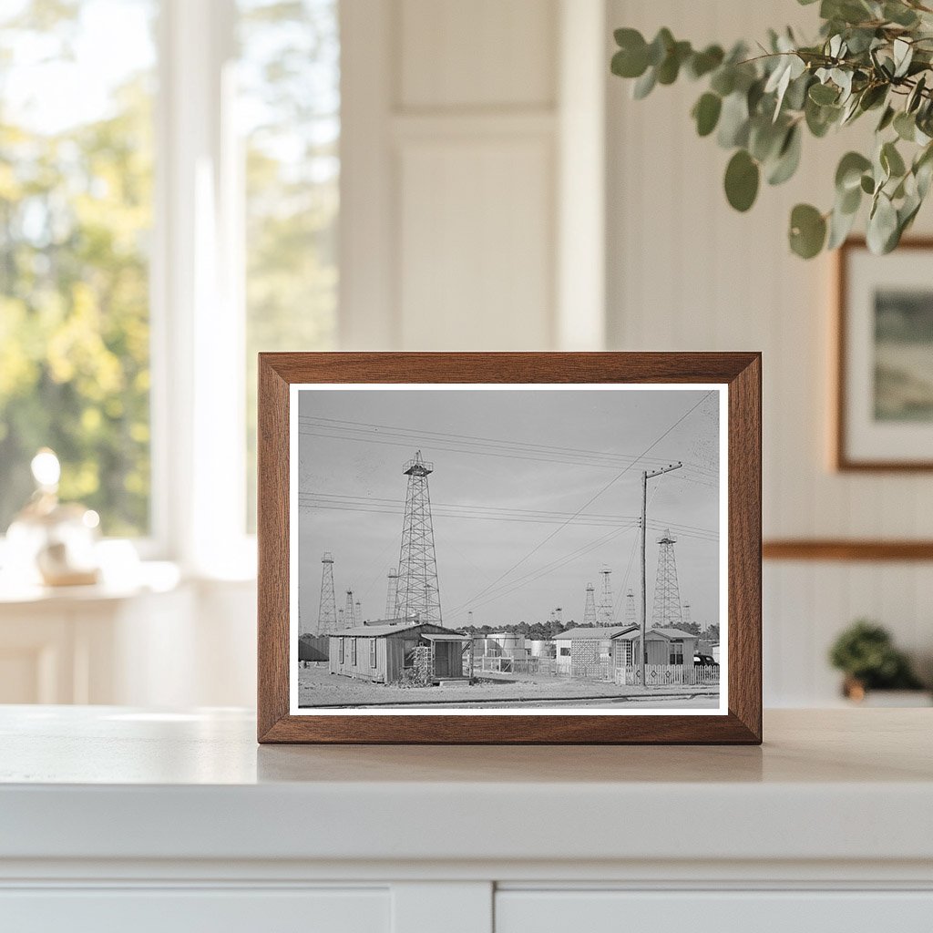 Oil Derricks Forest in Kiger Texas April 1939