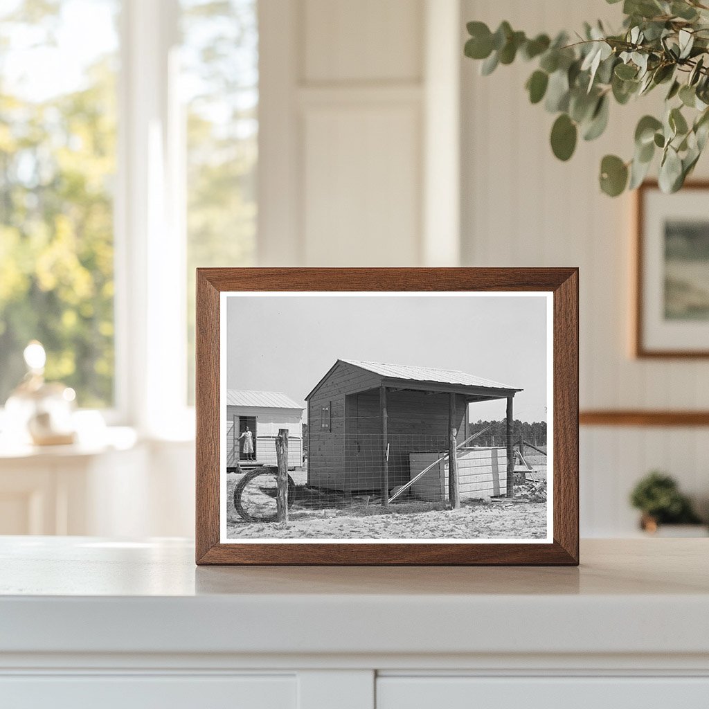 Vintage Shed and House on Sabine Farms Texas 1939