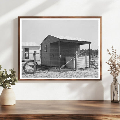 Vintage Shed and House on Sabine Farms Texas 1939