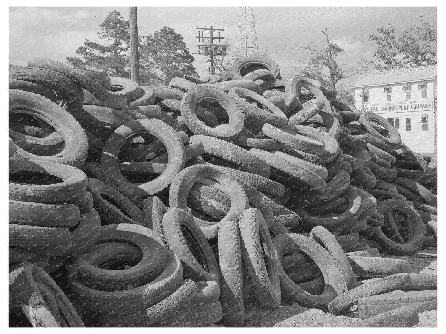 Worn Out Tires in Kilgore Texas April 1939