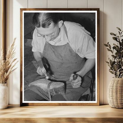 1939 Vintage Bootmaker in Alpine Texas Crafting Cowboy Boots