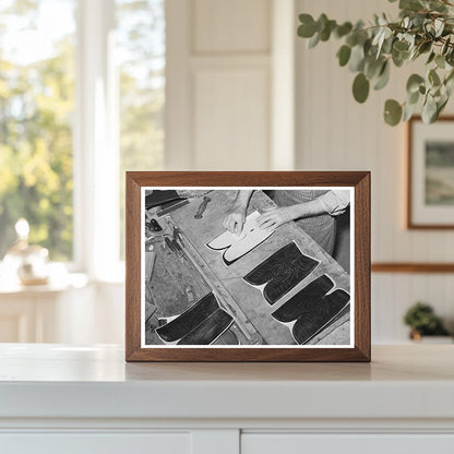 Alpine Texas Bootmaking Shop Vintage Image May 1939