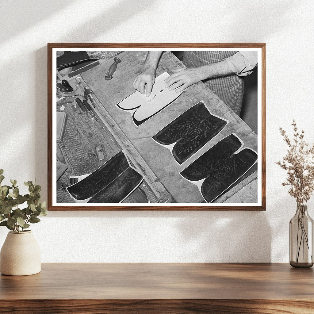 Alpine Texas Bootmaking Shop Vintage Image May 1939