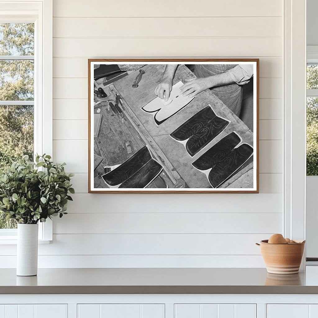 Alpine Texas Bootmaking Shop Vintage Image May 1939