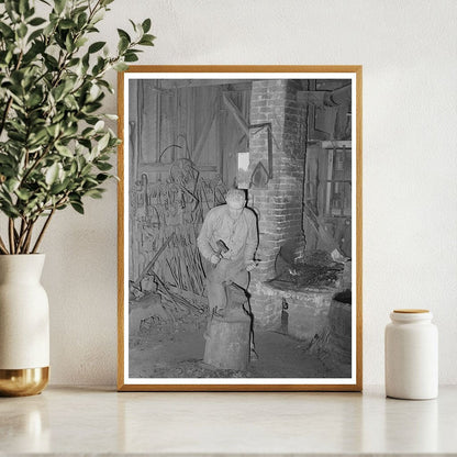 Blacksmith Shop Interior in Marshall Texas April 1939