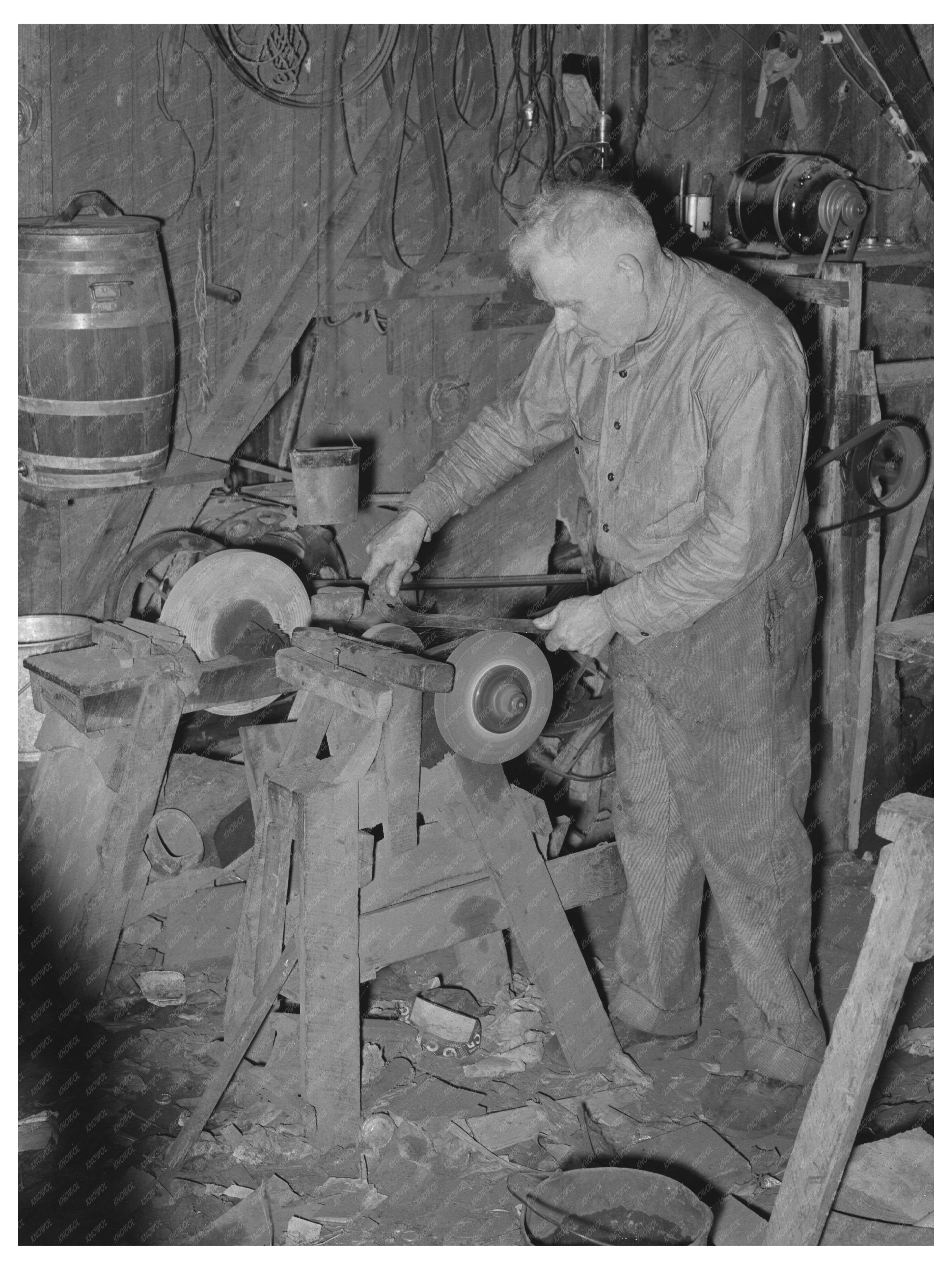 Blacksmith Shop in Marshall Texas 1939