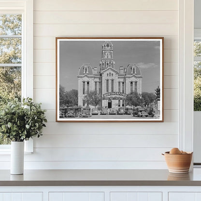 Weatherford Texas Courthouse April 1939 Vintage Photo
