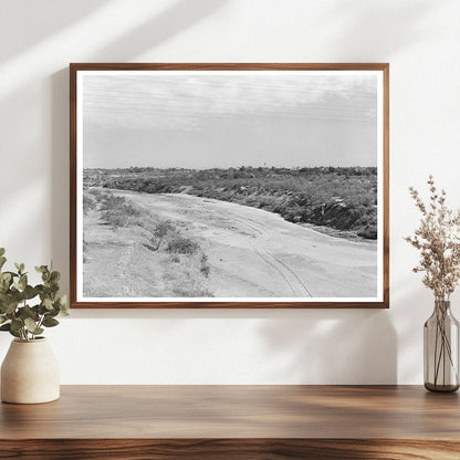 Wagon Tracks in Dry Colorado River Bed May 1939