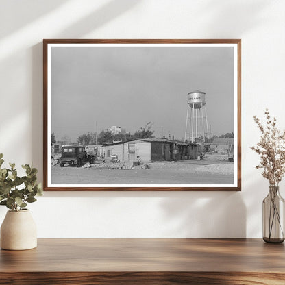 Midland Texas View from Mexican Quarter 1939
