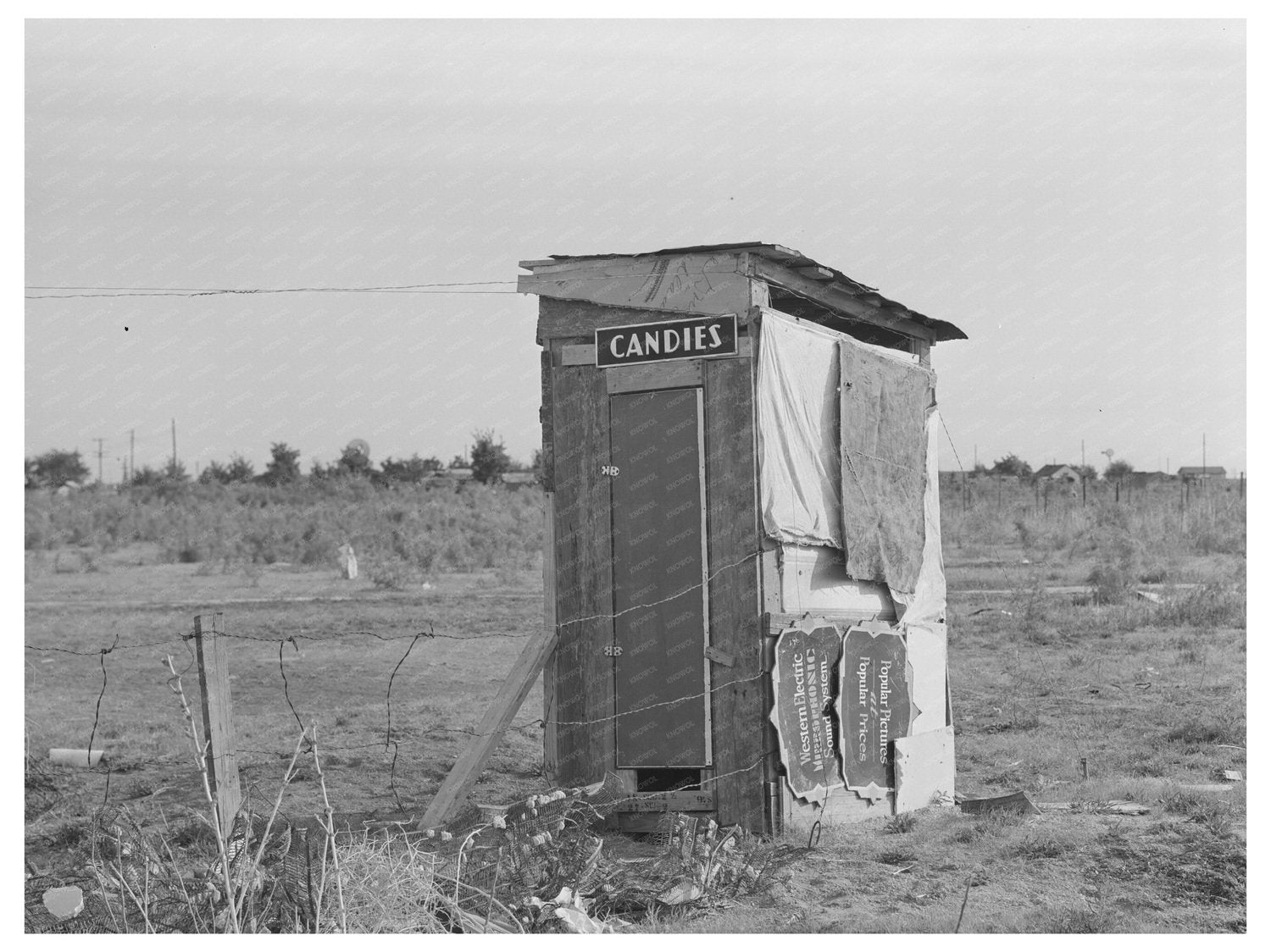 Vintage 1939 Privy in Midland Texas Living Conditions