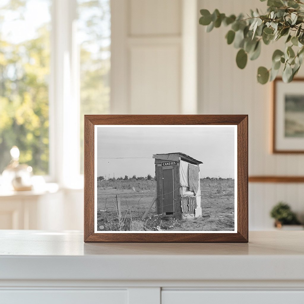 Vintage 1939 Privy in Midland Texas Living Conditions