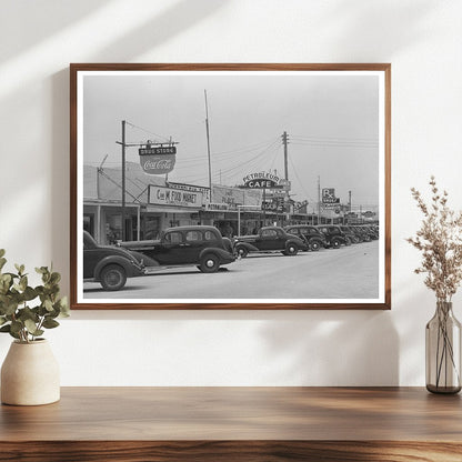 Main Street Crane Texas May 1939 Historical Photo