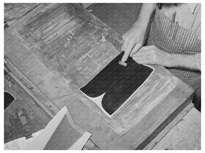 Vintage Bootmaking Shop Alpine Texas May 1939