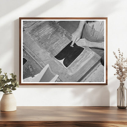 Vintage Bootmaking Shop Alpine Texas May 1939