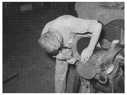 Saddle Shop in Alpine Texas May 1939 Vintage Photo