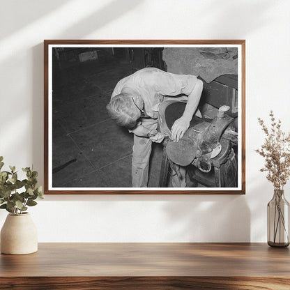 Saddle Shop in Alpine Texas May 1939 Vintage Photo