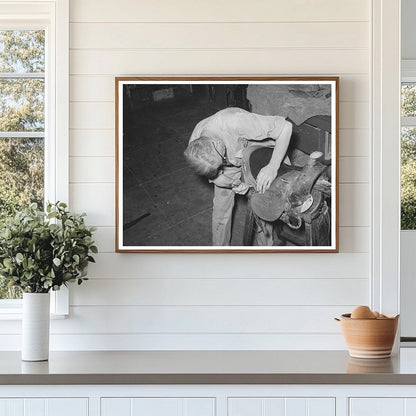 Saddle Shop in Alpine Texas May 1939 Vintage Photo