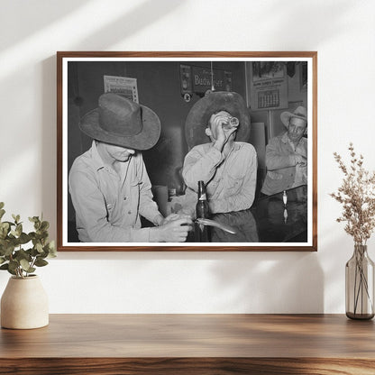 Vintage Bar Scene in Alpine Texas May 1939