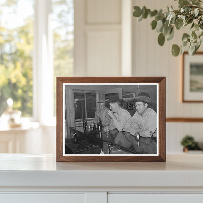 May 1939 Vintage Bar Scene in Alpine Texas