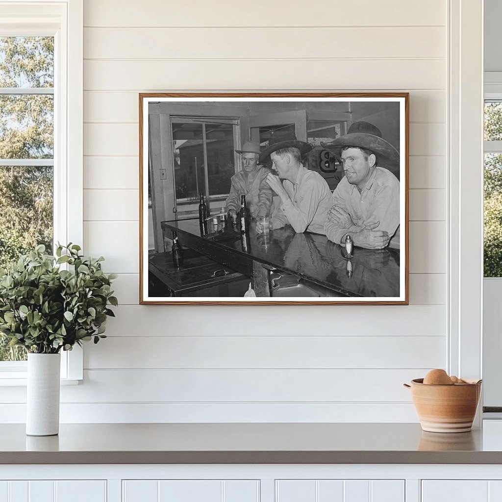 May 1939 Vintage Bar Scene in Alpine Texas