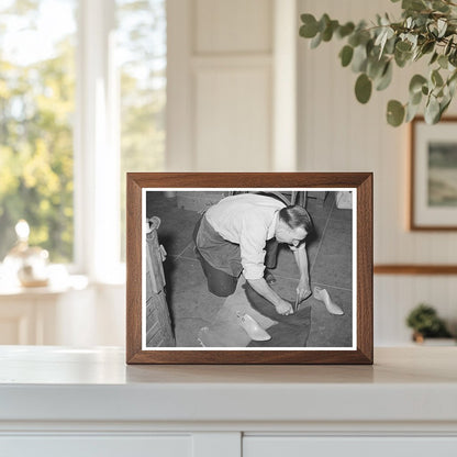 Boot Sole Cutting in Brewster County Texas May 1939