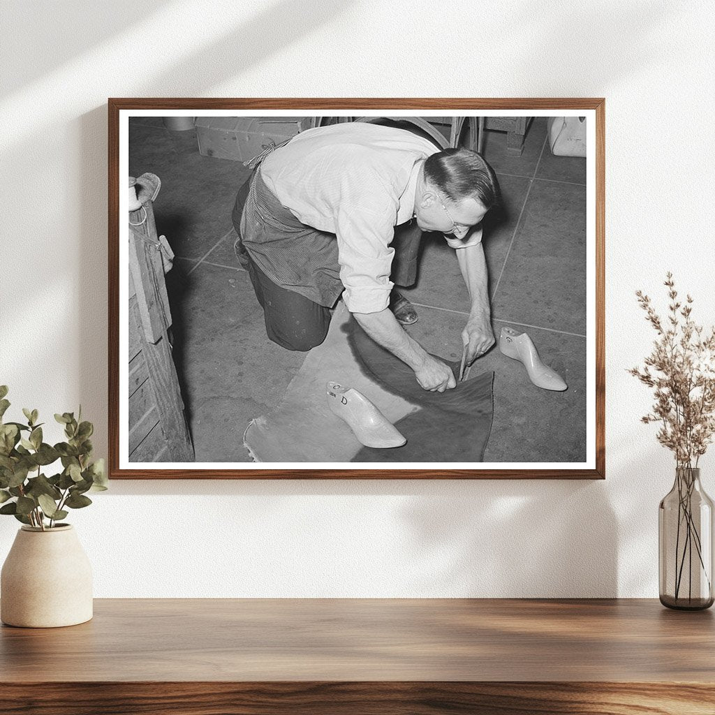 Boot Sole Cutting in Brewster County Texas May 1939