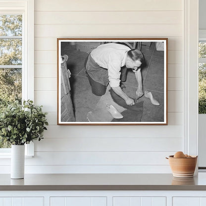 Boot Sole Cutting in Brewster County Texas May 1939