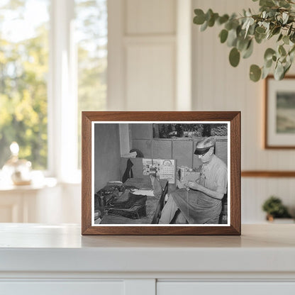 1939 Vintage Bootmaking Worker in Alpine Texas
