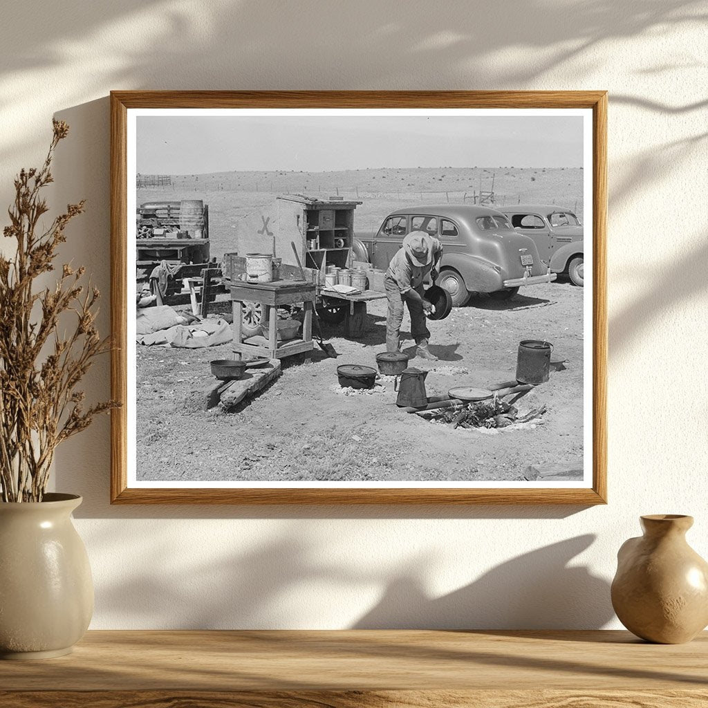 Camp Cook Preparing Meals at Walking X Ranch 1939